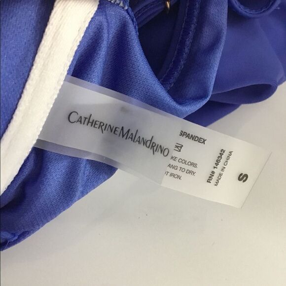 Catherine Malandrino One Piece Swim Dress Swim Bathing Suit Lilac Small NEW‎ - Picture 11 of 11